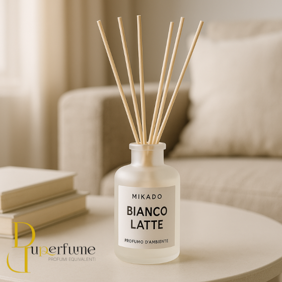Profumo Ambiente Mikado Bianco Latte